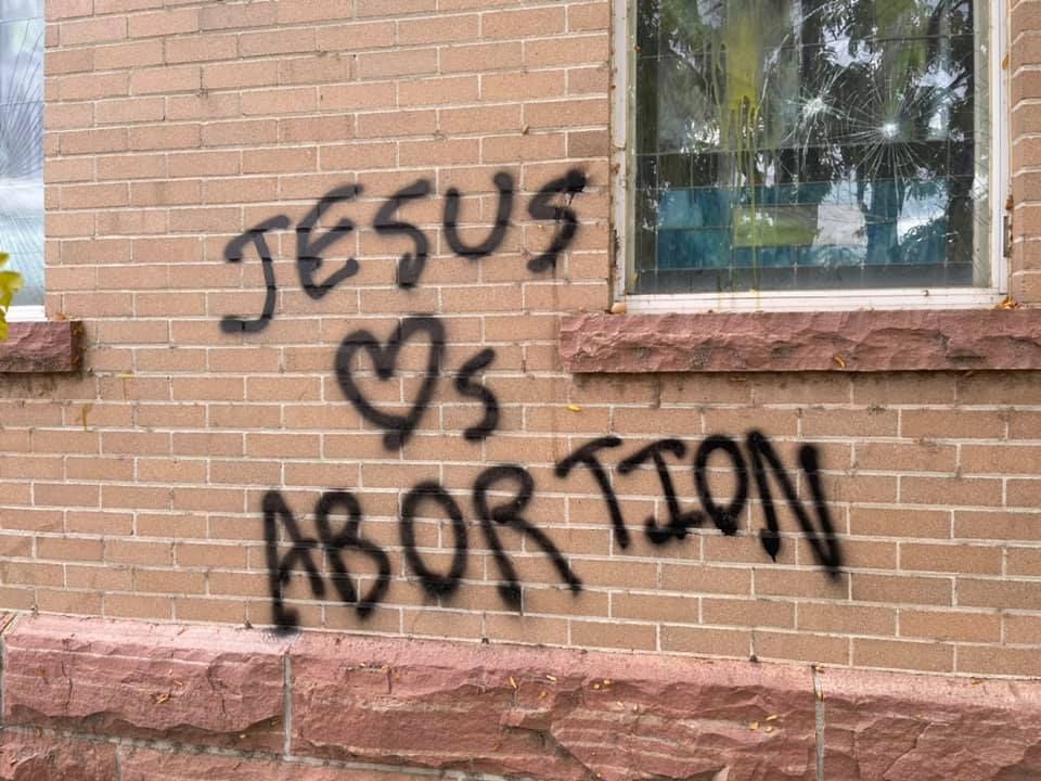 Boulder’s Sacred Heart of Mary Catholic Church vandalized, defaced by pro-abortion graffiti